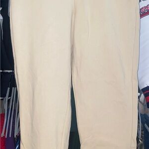 Fashion Nova Cream Sweatpants
